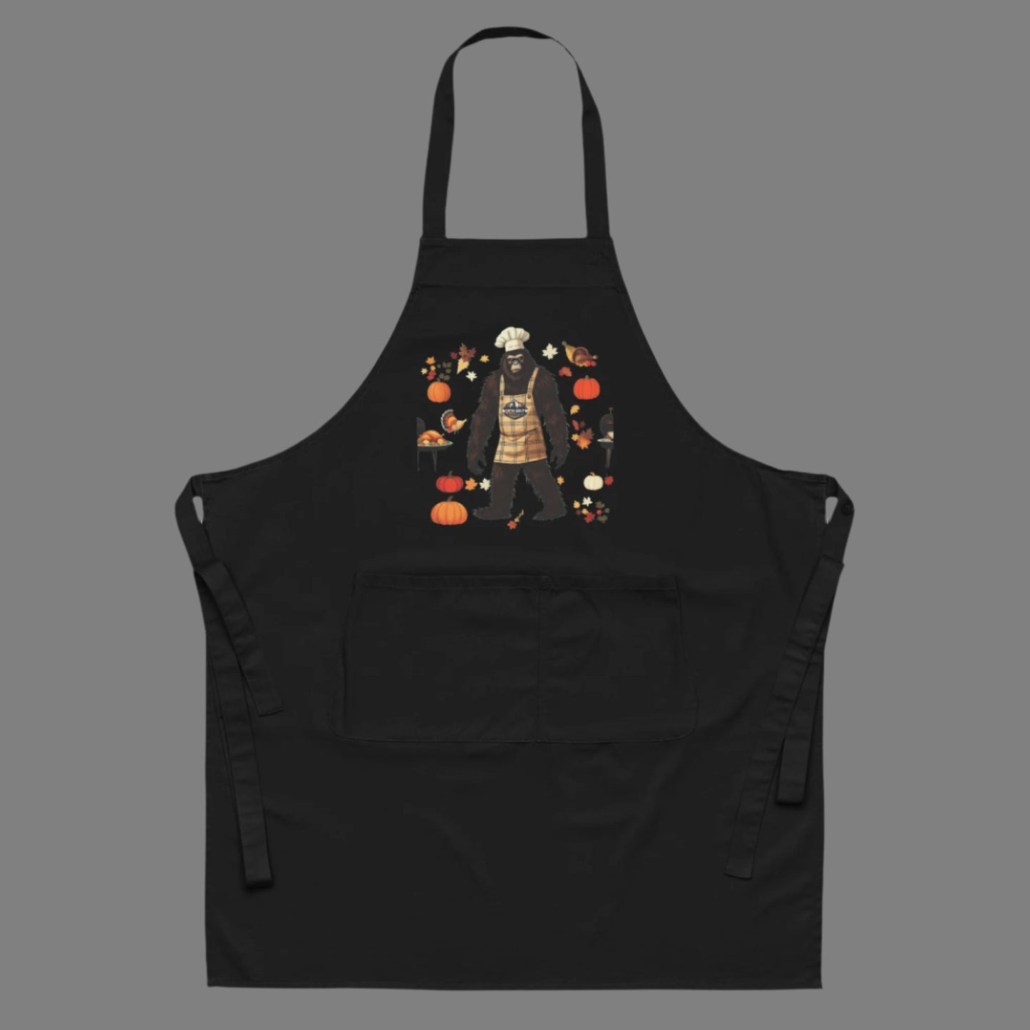 North-South Bigfoot Thanksgiving Apron