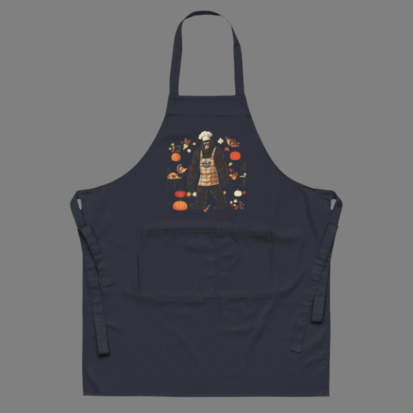 North-South Bigfoot Thanksgiving Apron