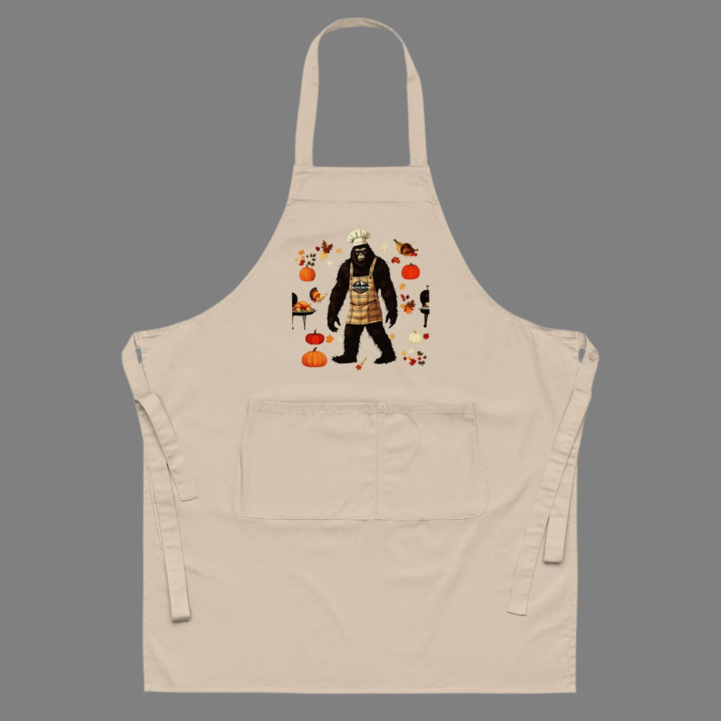 North-South Bigfoot Thanksgiving Apron