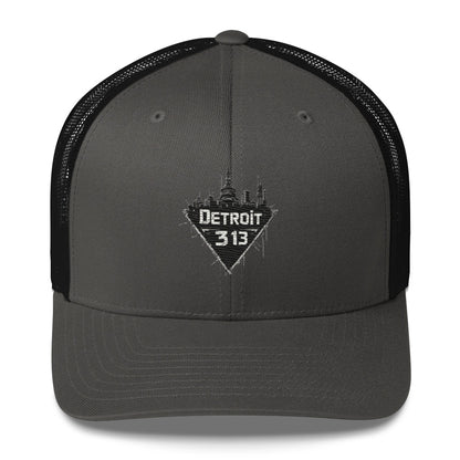 North-South Detroit 313 Trucker Hat