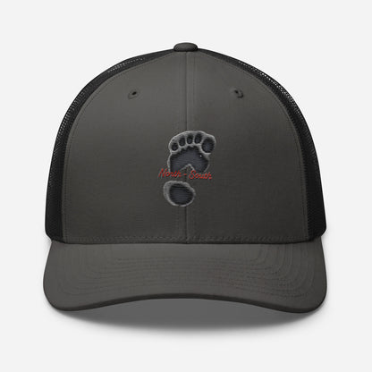 North-South Bigfoot Print Trucker Cap