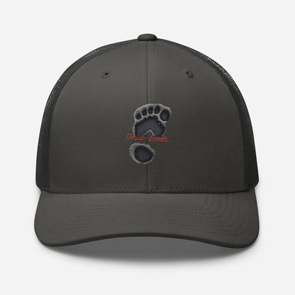 North-South Bigfoot Print Trucker Cap