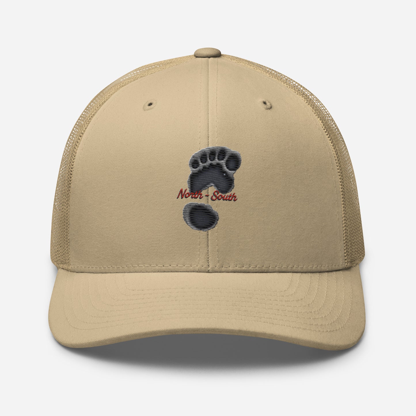 North-South Bigfoot Print Trucker Cap