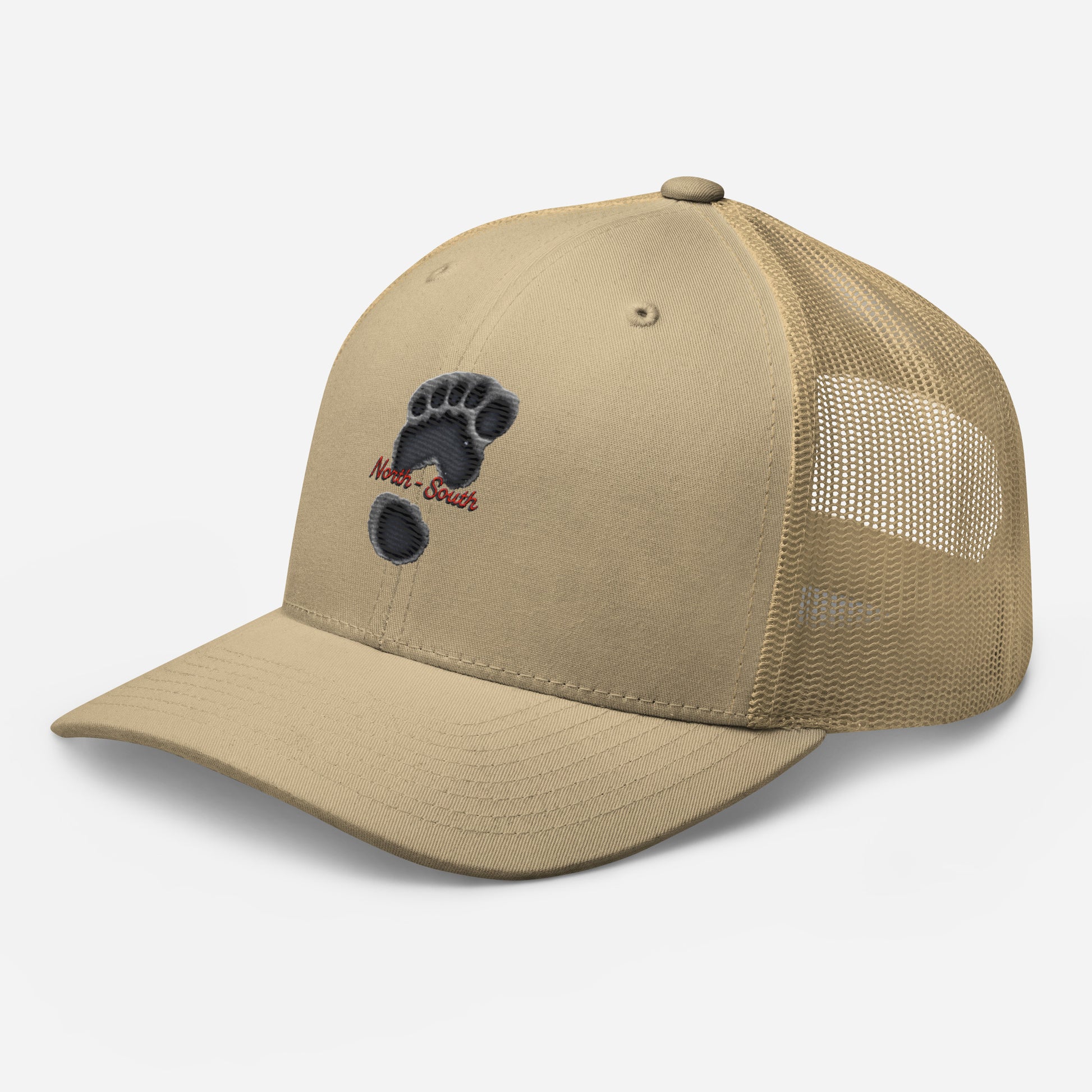 North-South Bigfoot Print Trucker Cap