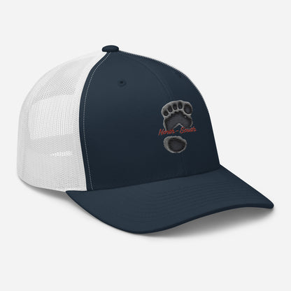 North-South Bigfoot Print Trucker Cap