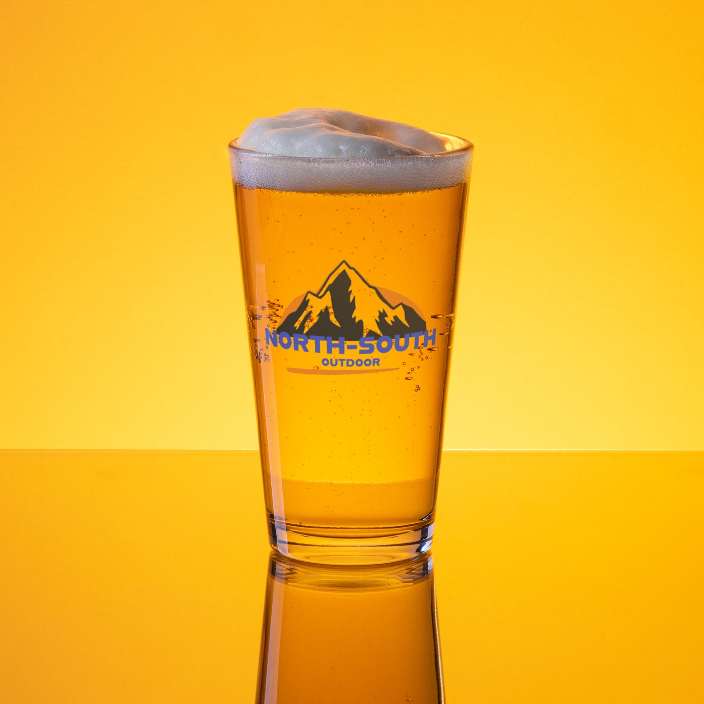 North -South Outdoor Logo Shaker Pint Glass