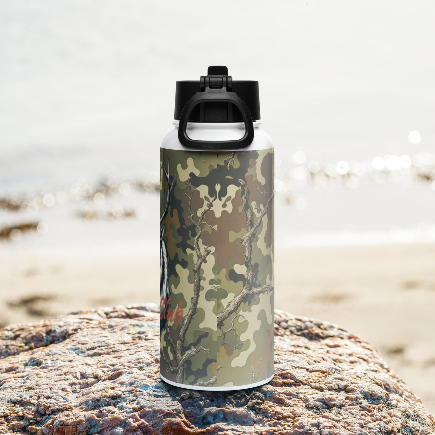 North-South Hunt Club Stag Stainless Steel Water Bottle