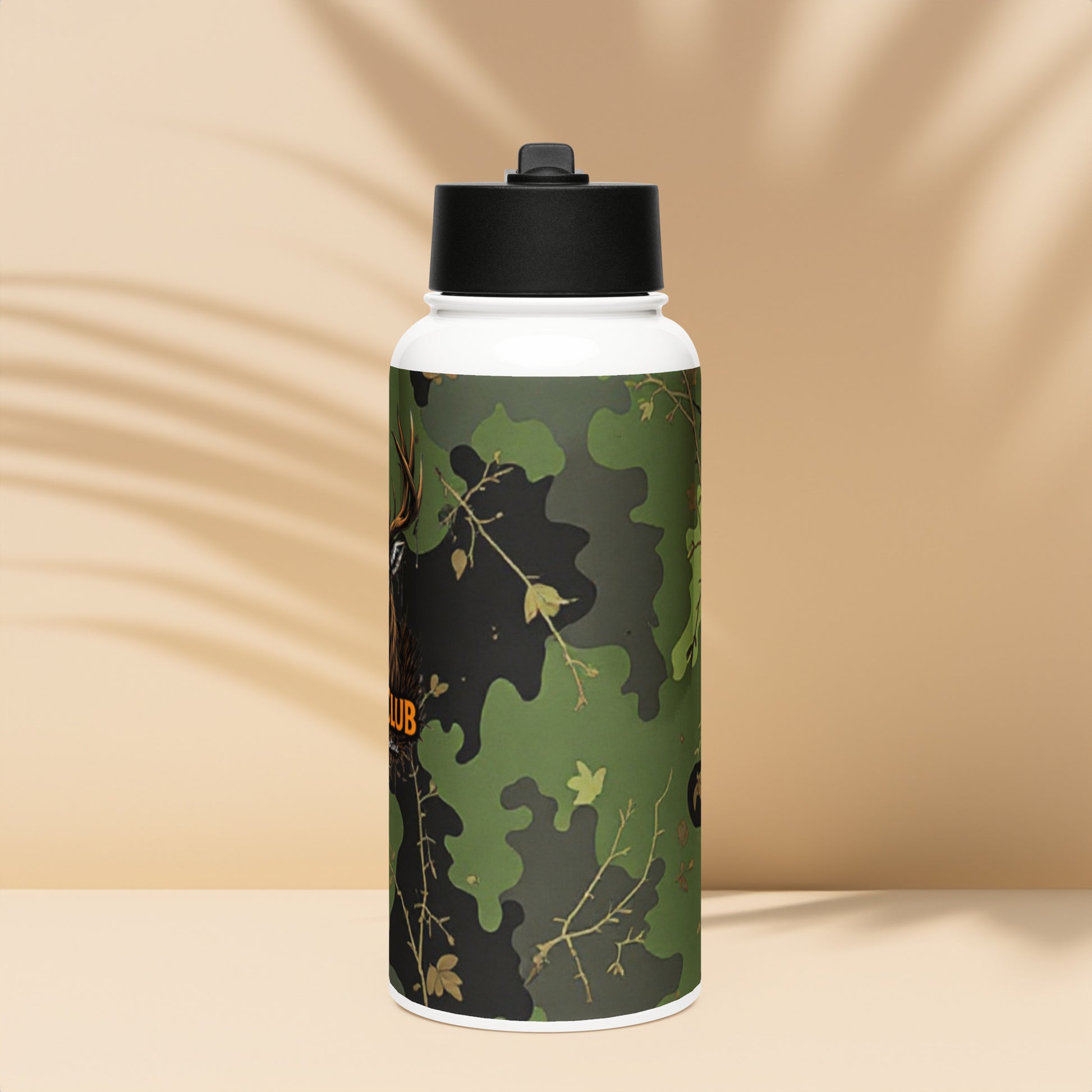 North-South Hunt Club Swamp Buck Stainless Steel Camo Water Bottle