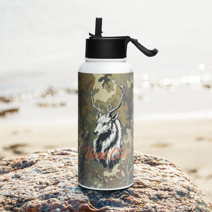 North-South Hunt Club Stag Stainless Steel Water Bottle