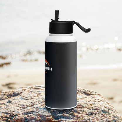 North-South Outdoor Logo Stainless Steel Water Bottle With a Straw Lid