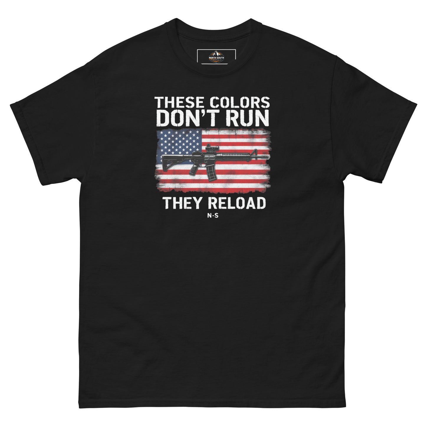 North-South Flag Colors Don't Run Classic Tee