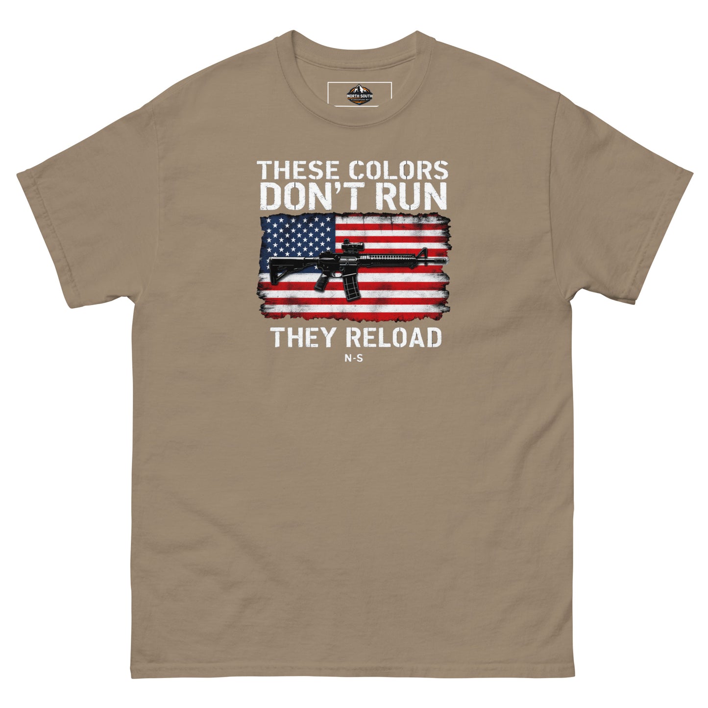 North-South Flag Colors Don't Run Classic Tee