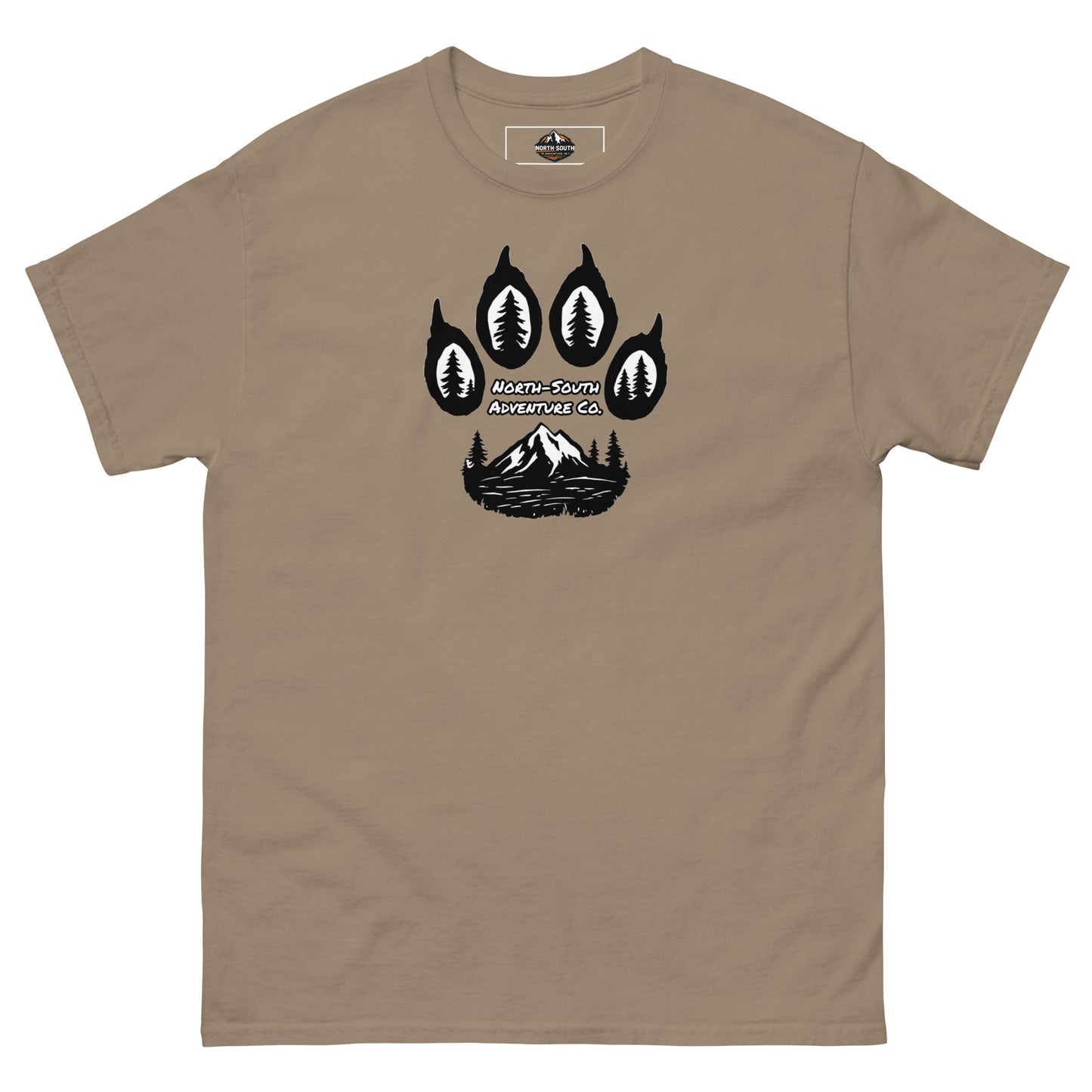 North-South Wolf Paw Print Tee