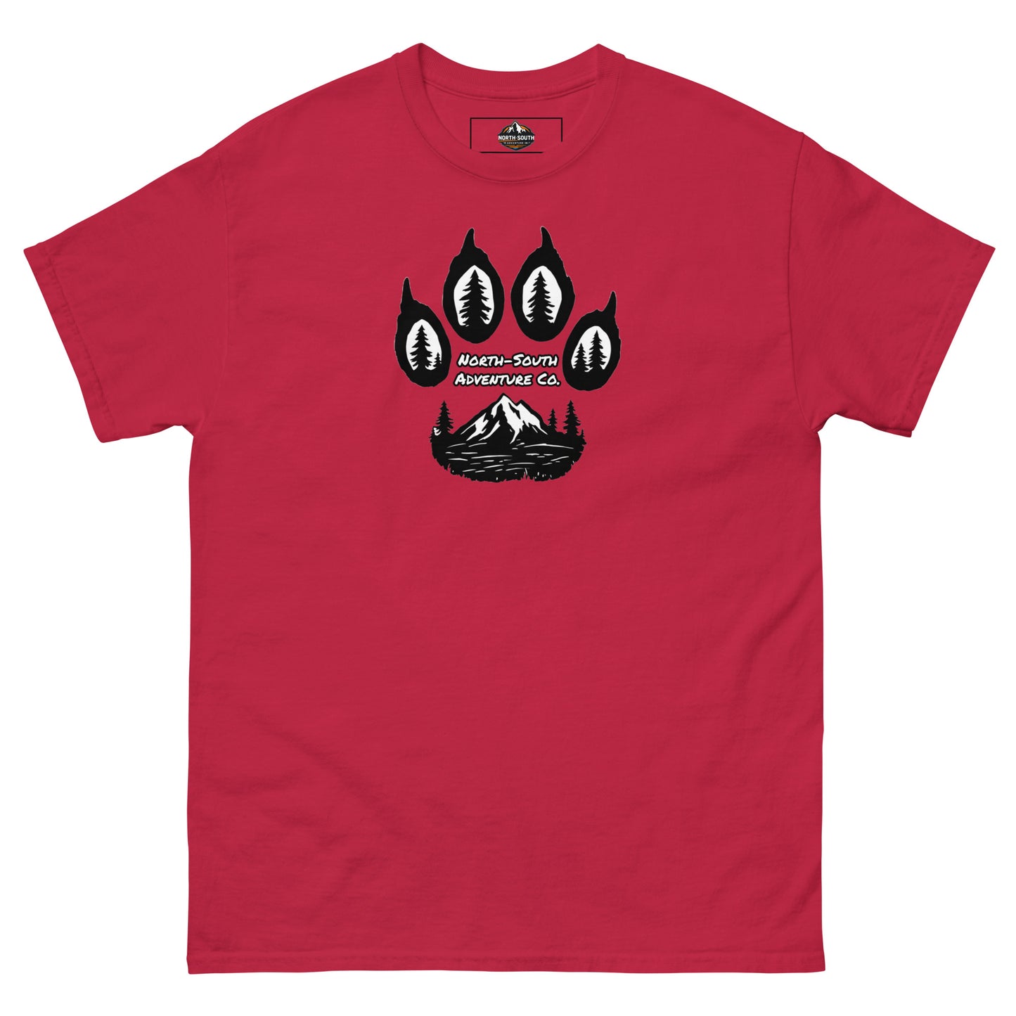 North-South Wolf Paw Print Tee