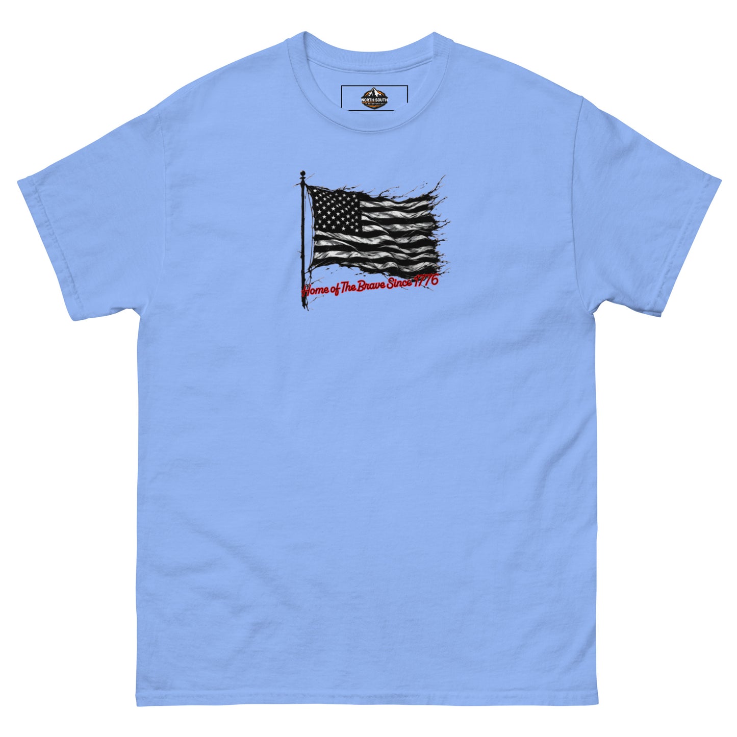 North-South Home of The Brave Flag Classic Tee