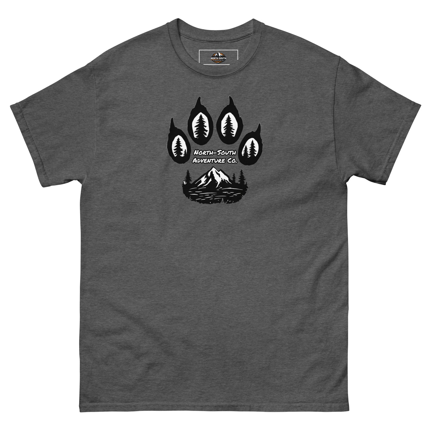 North-South Wolf Paw Print Tee