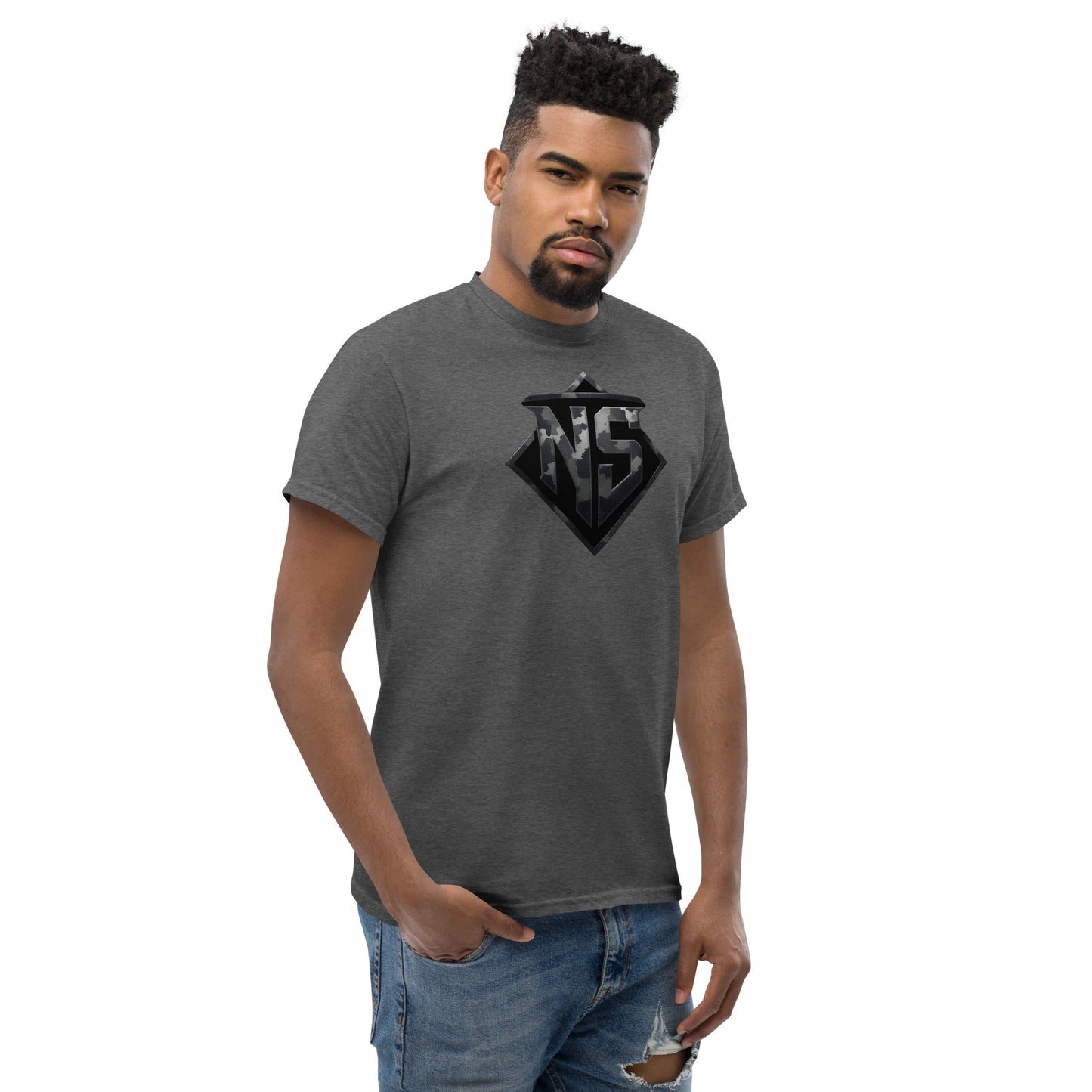 North-South Gray Camo Shield Classic Tee