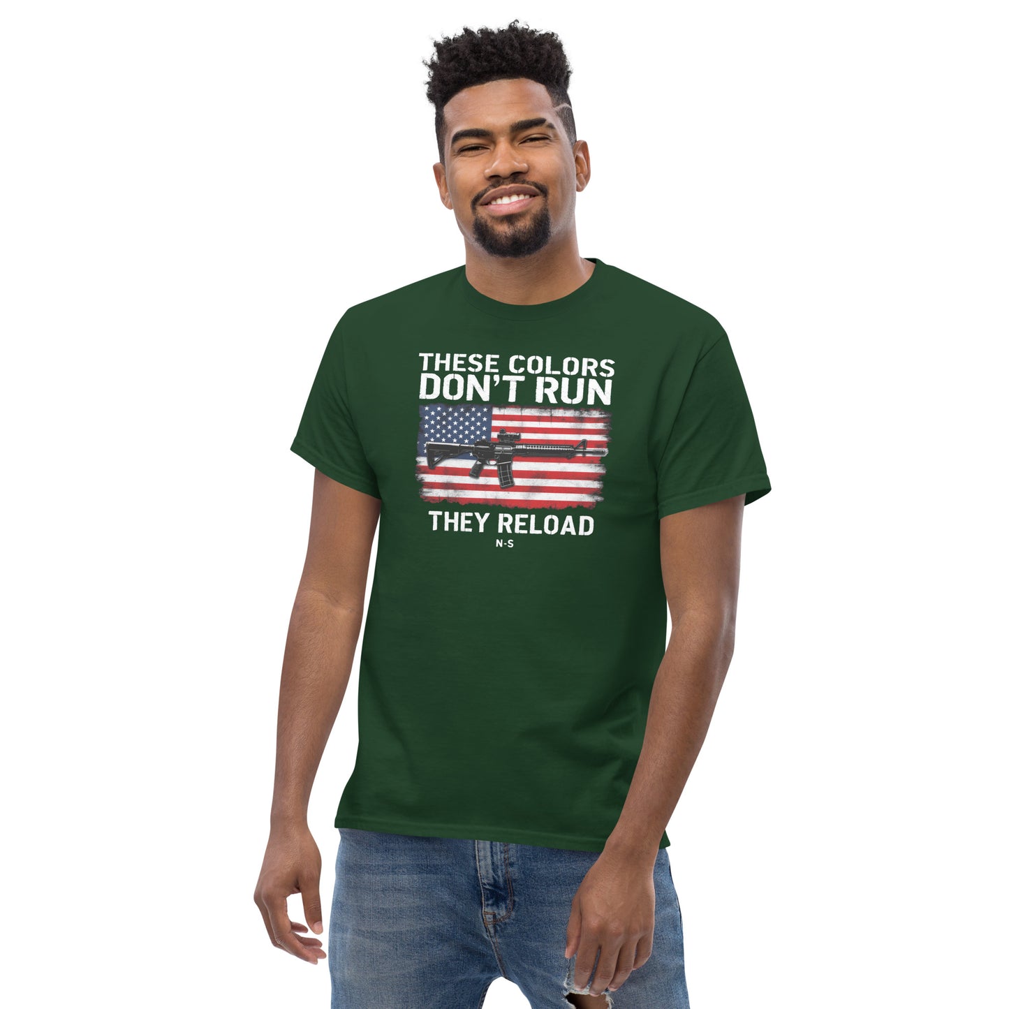 North-South Flag Colors Don't Run Classic Tee