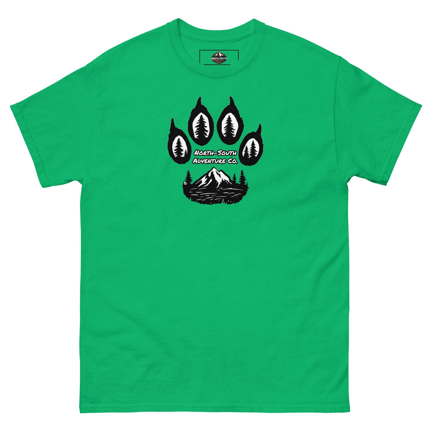 North-South Wolf Paw Print Tee