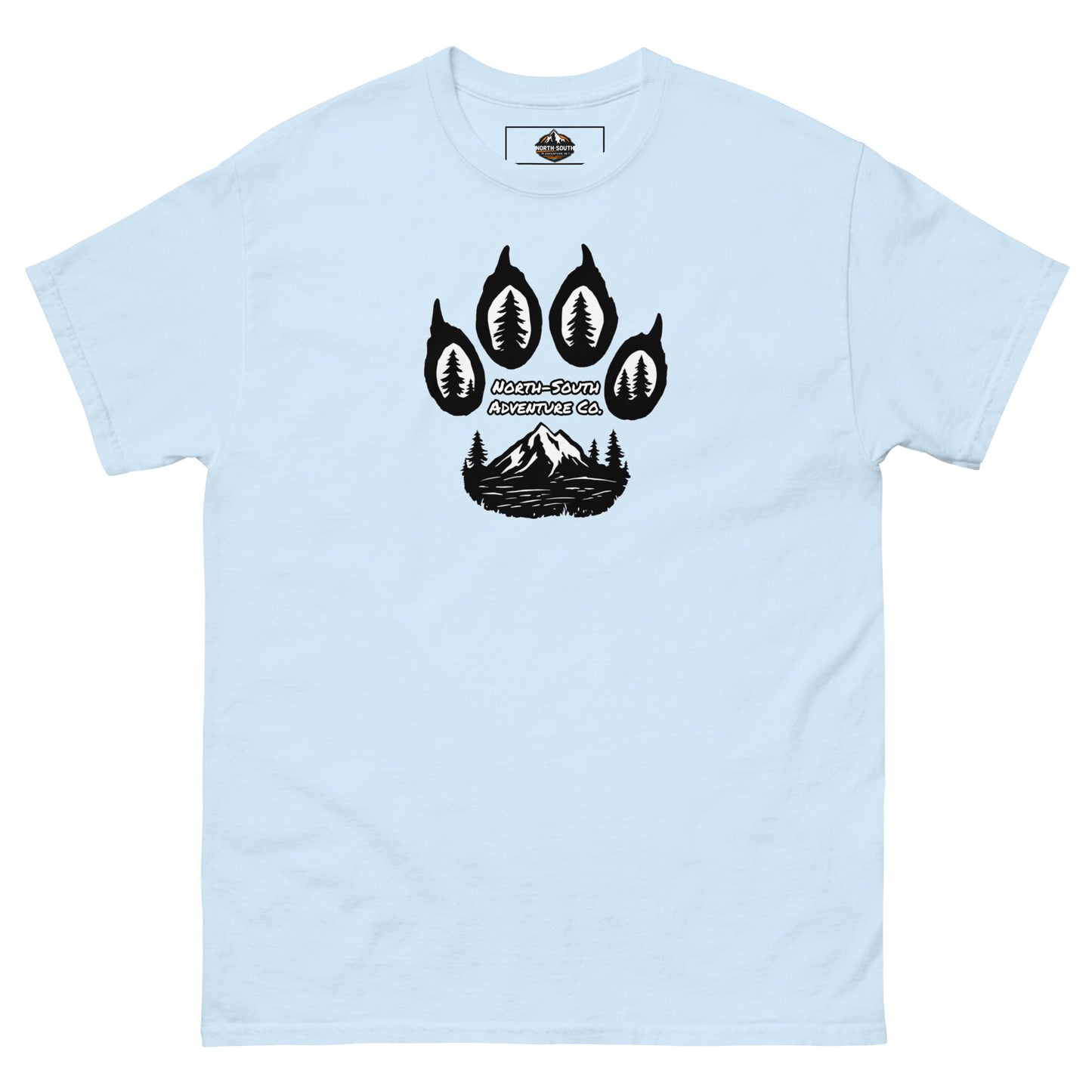 North-South Wolf Paw Print Tee