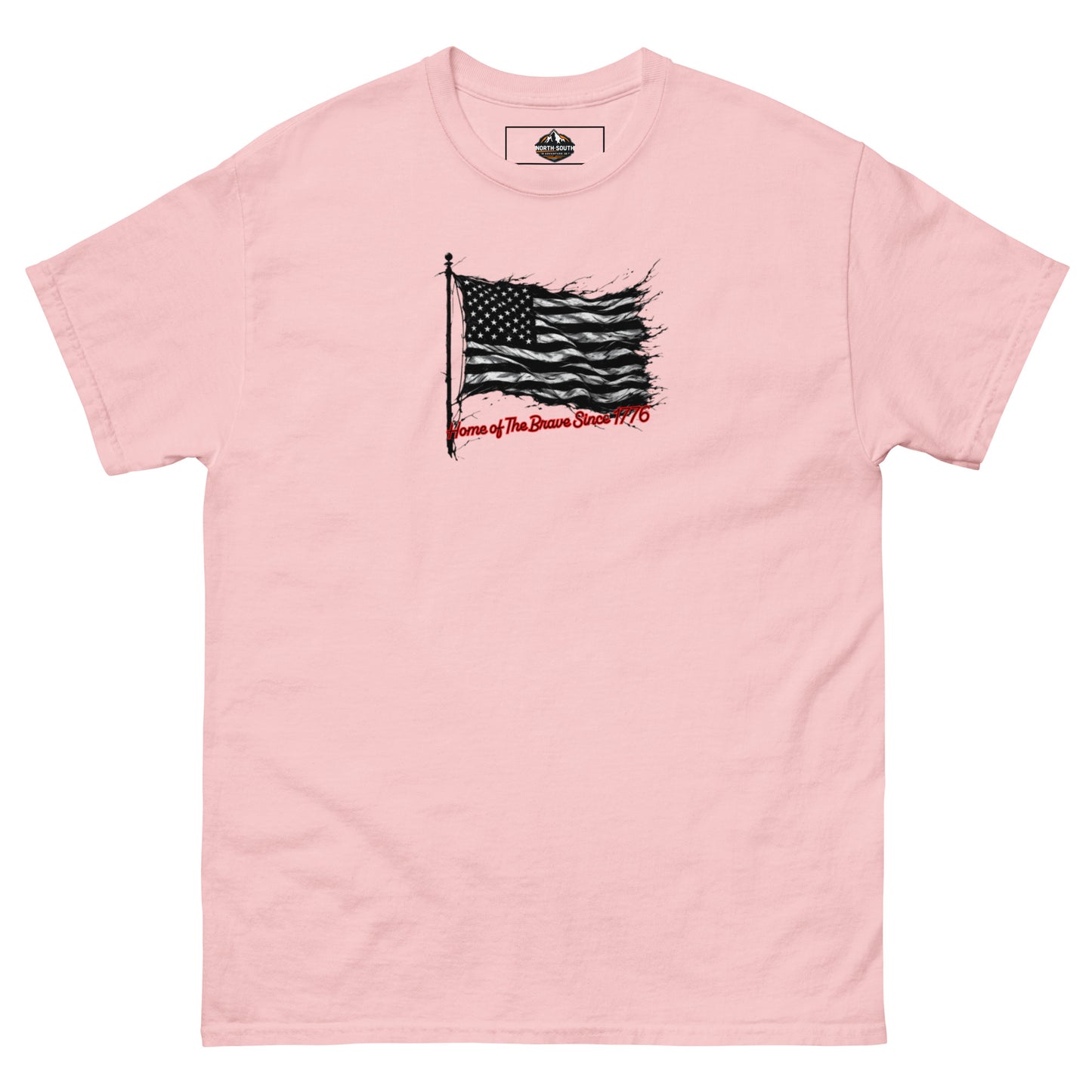 North-South Home of The Brave Flag Classic Tee