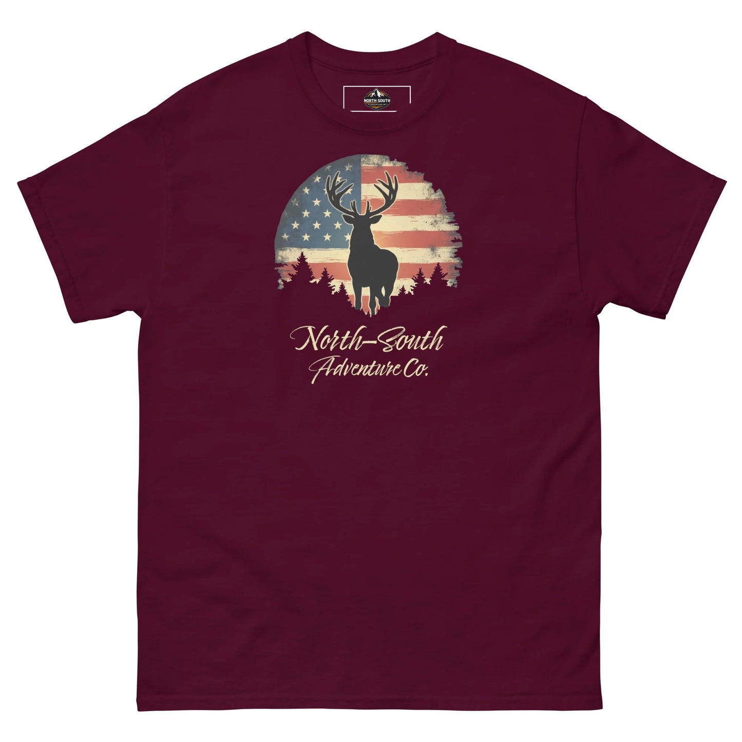 North-South Rugged Flag Buck Tee