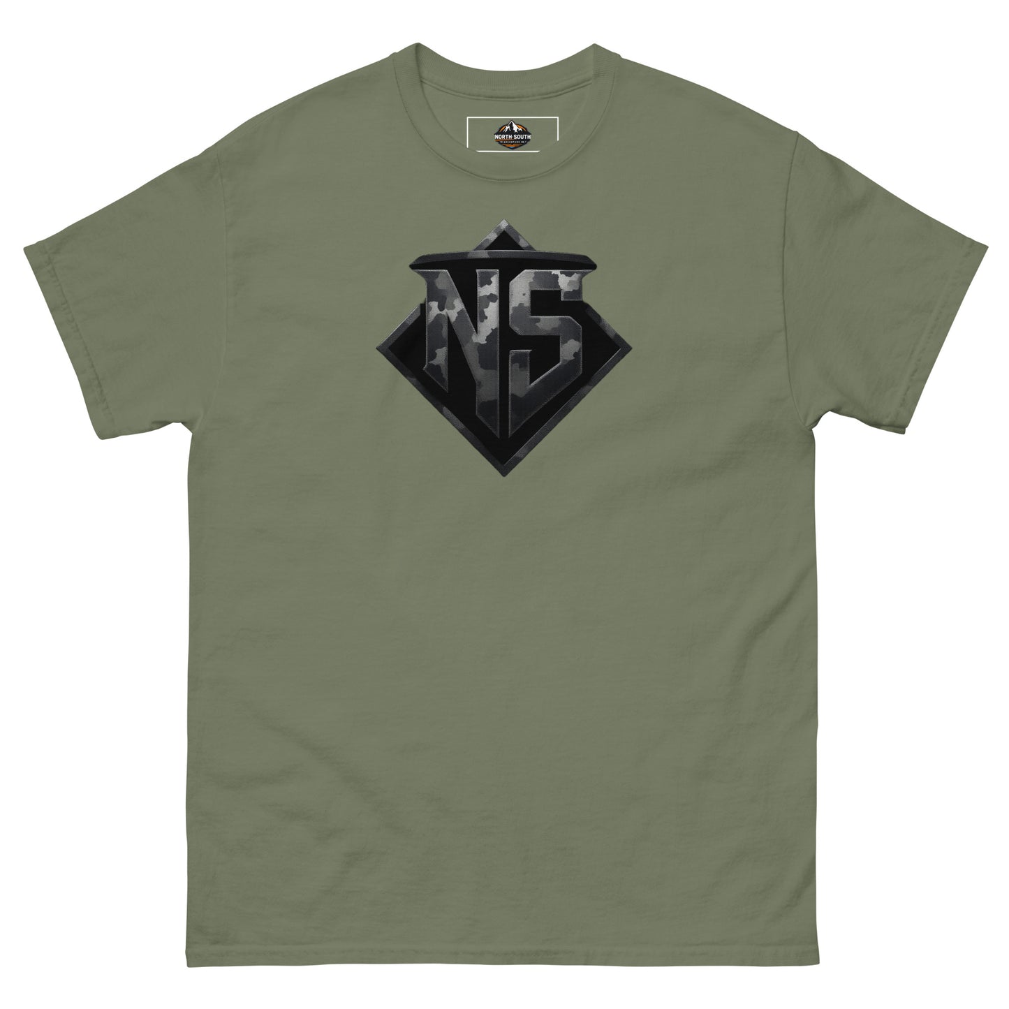 North-South Gray Camo Shield Classic Tee