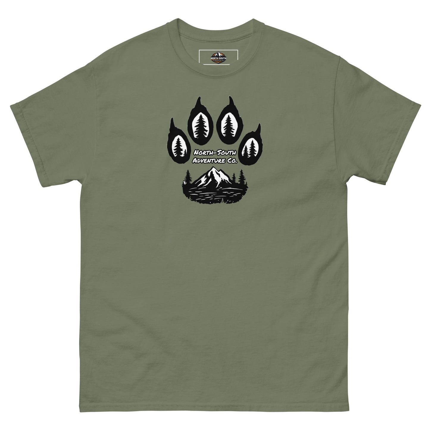 North-South Wolf Paw Print Tee