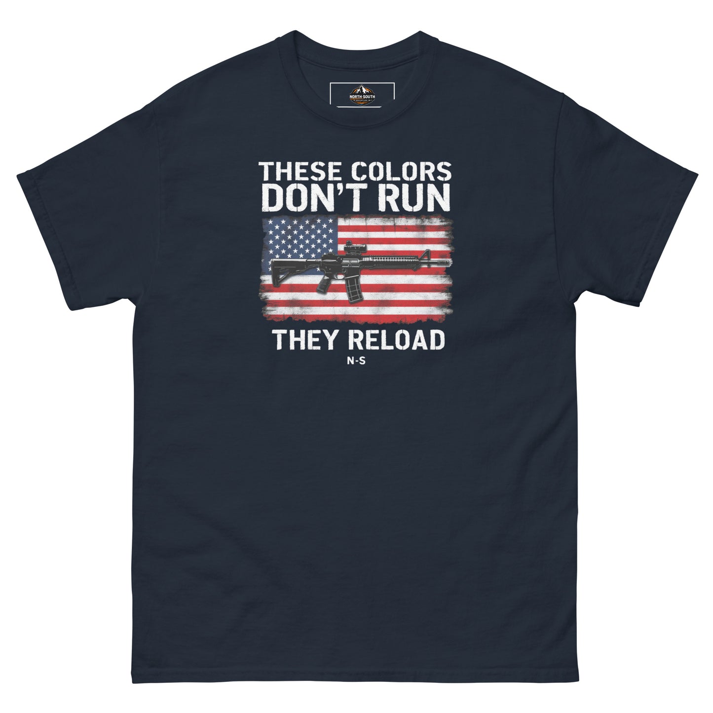 North-South Flag Colors Don't Run Classic Tee