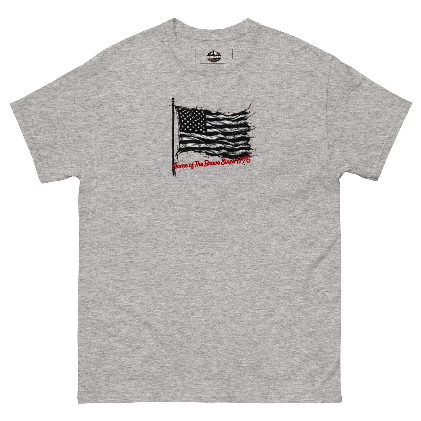 North-South Home of The Brave Flag Classic Tee