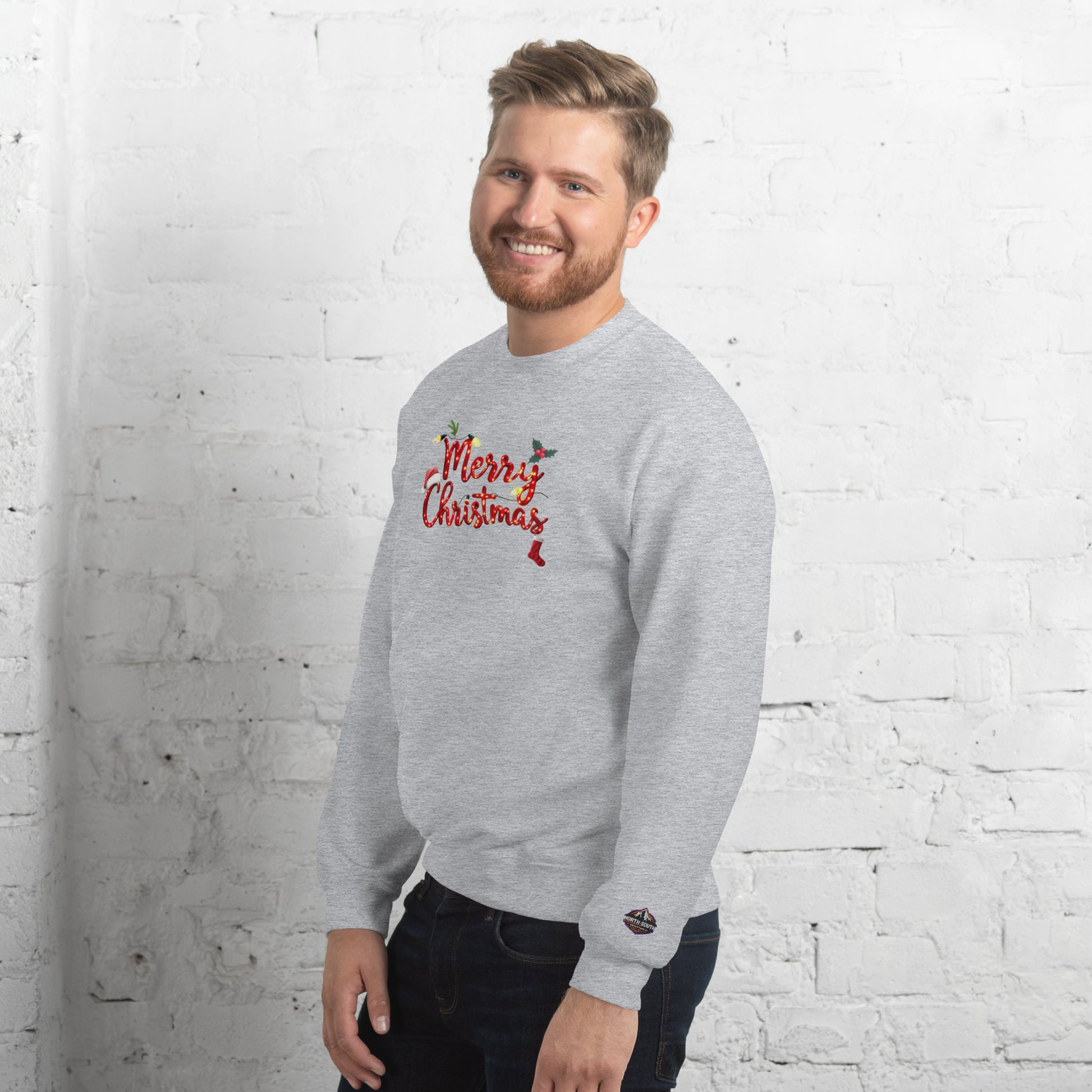 North-South Merry Christmas Sweatshirt