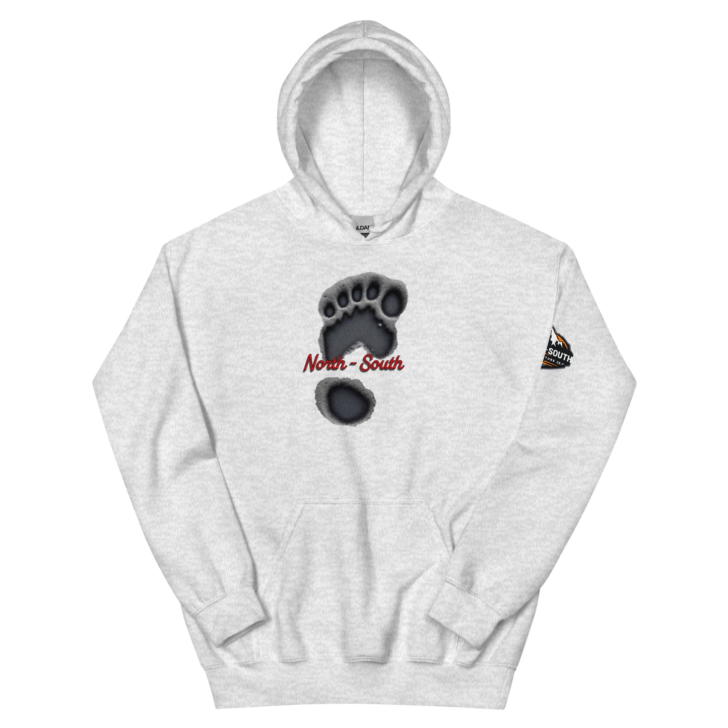 North-South Bigfoot Print Hoodie