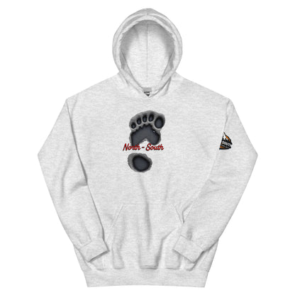 North-South Bigfoot Print Hoodie