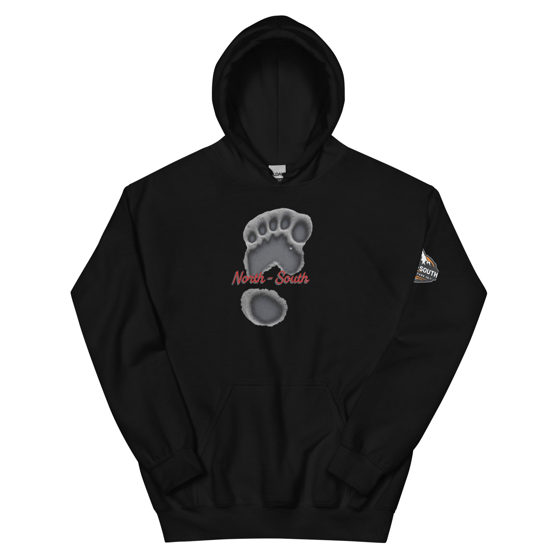 North-South Bigfoot Print Hoodie