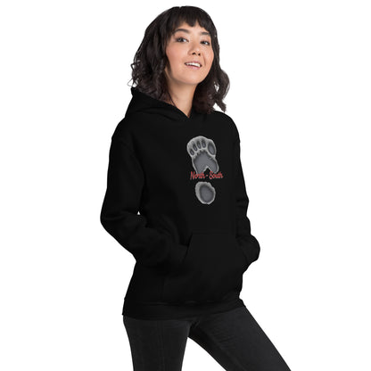 North-South Bigfoot Print Hoodie