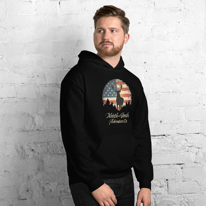 North-South Rugged Flag Buck Hoodie