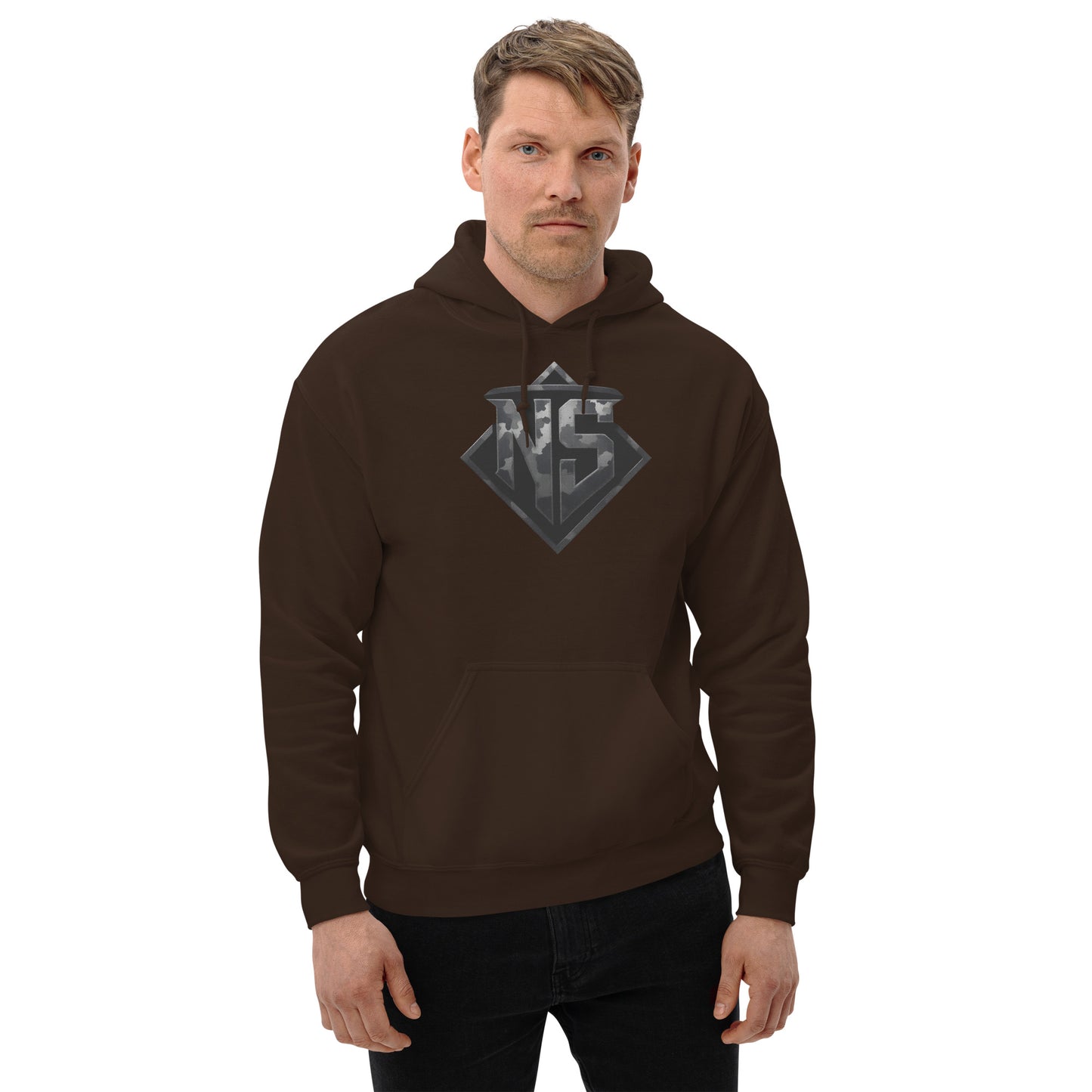 North-South Gray Camo Shield Hoodie