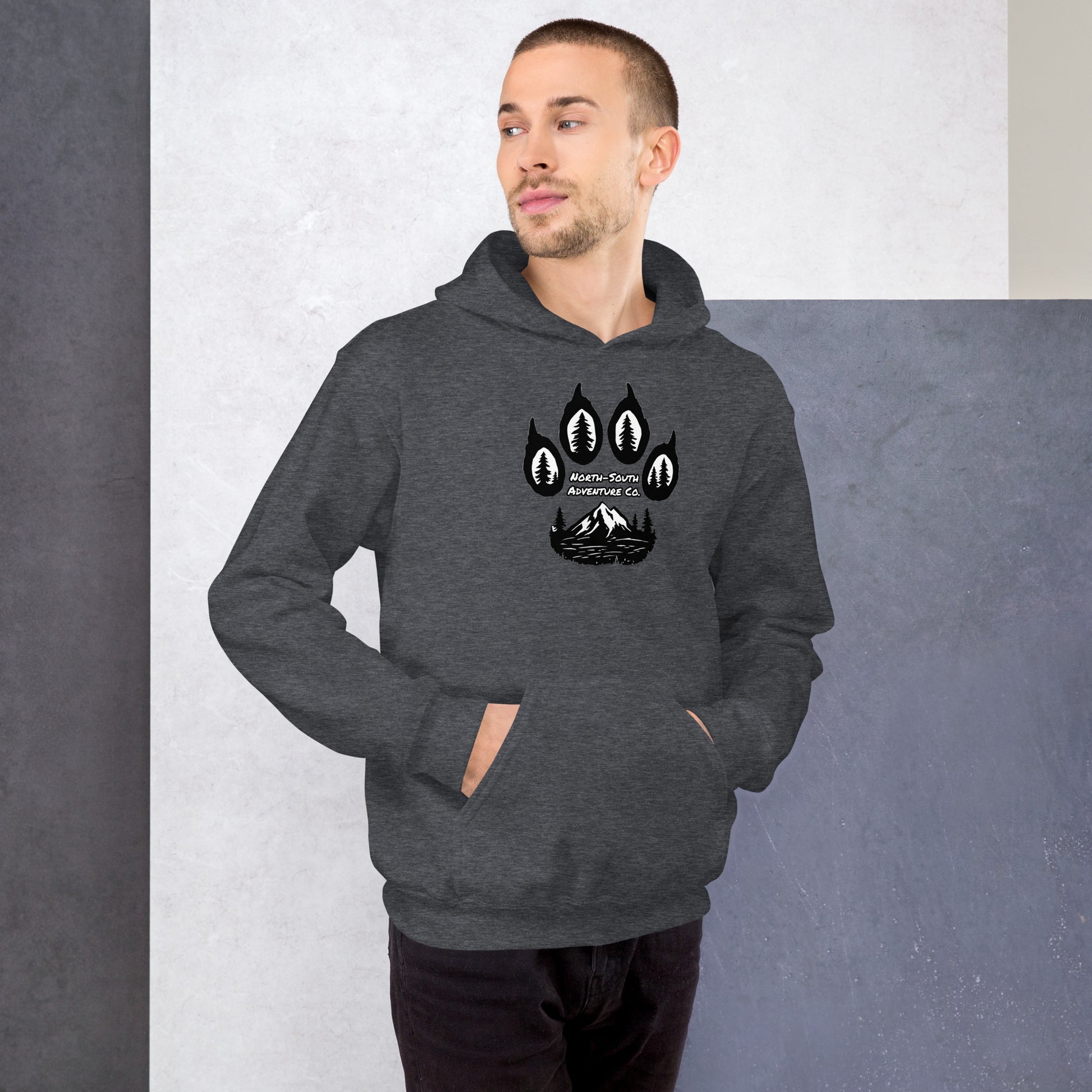 North-South Wolf Paw Hoodie