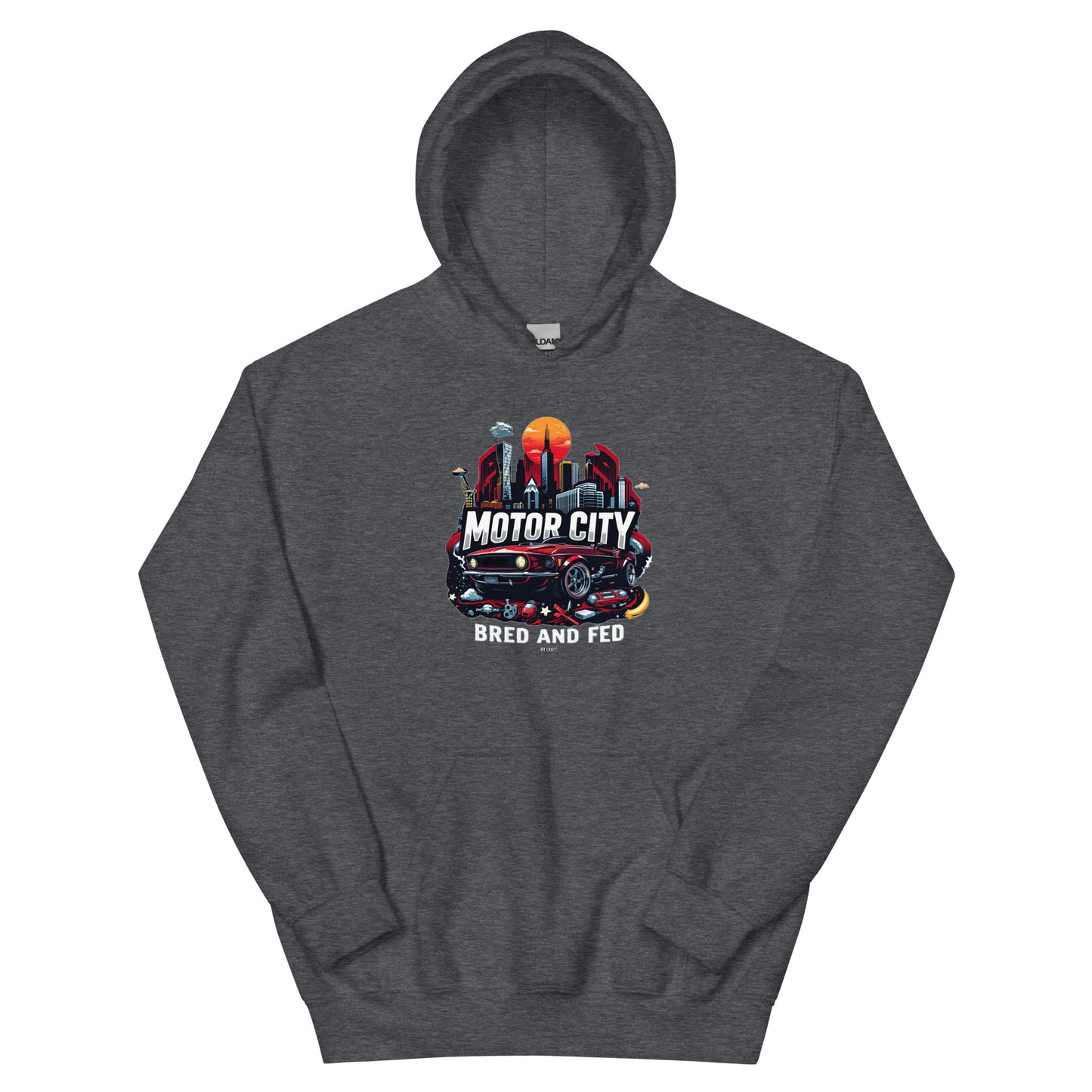 North-South Detroit Motor City Hoodie