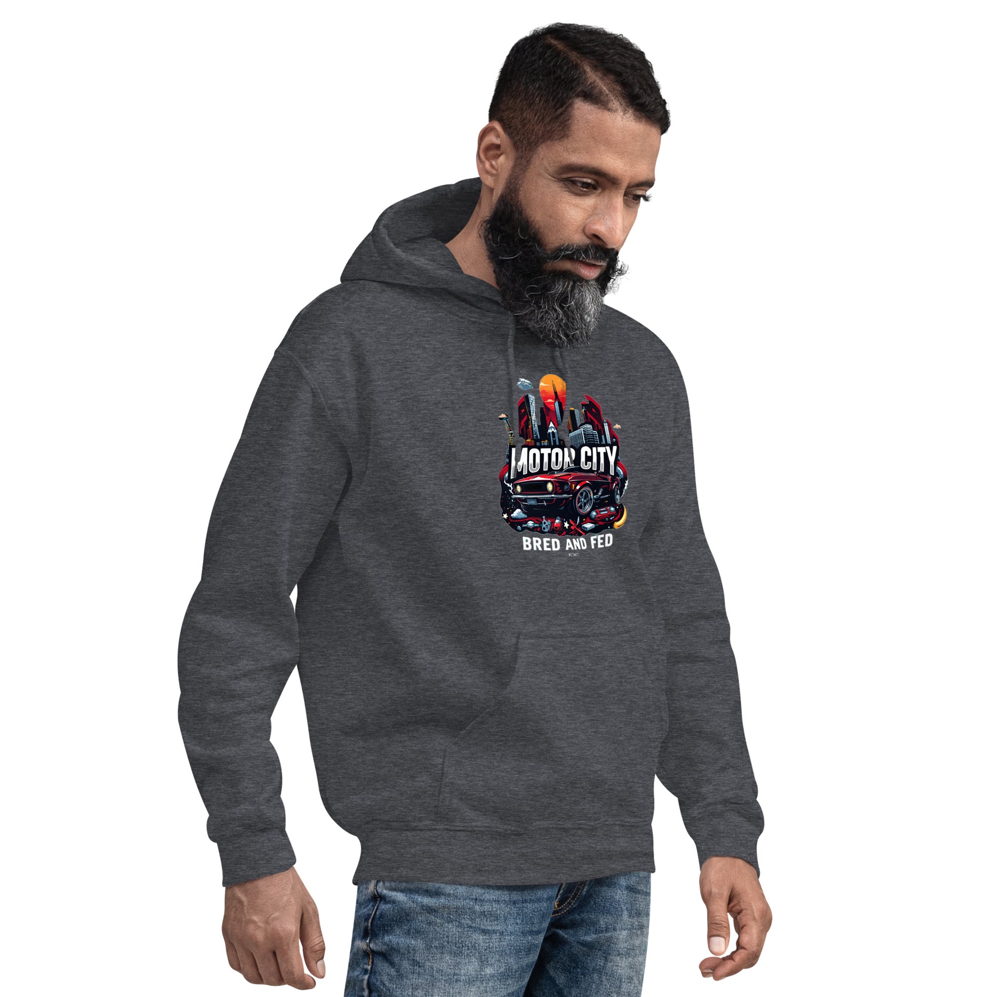 North-South Detroit Motor City Hoodie