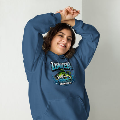 North-South Lunker Bass Fishing  Hoodie