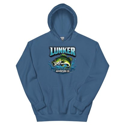 North-South Lunker Bass Fishing  Hoodie