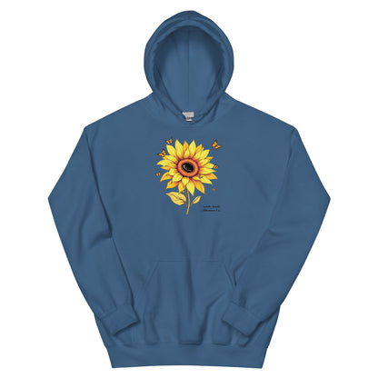 North-South Sunflower Butterfly Women's Hoodie