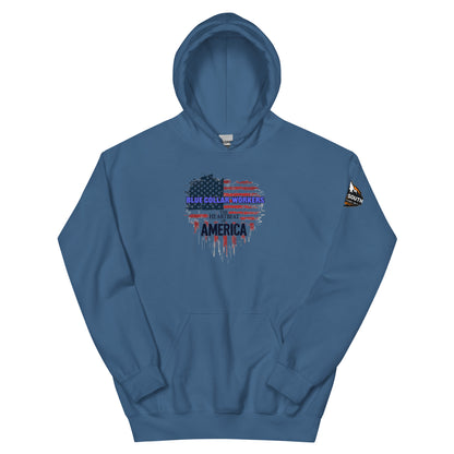 North-South Blue Collar Workers Unisex Hoodie