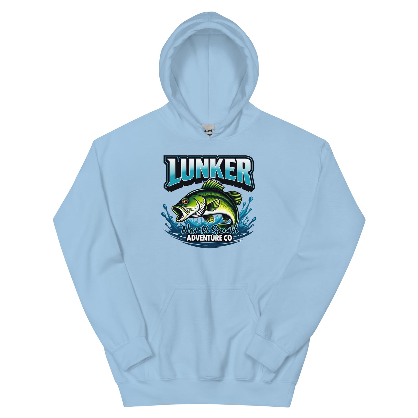 North-South Lunker Bass Fishing  Hoodie