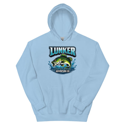 North-South Lunker Bass Fishing  Hoodie