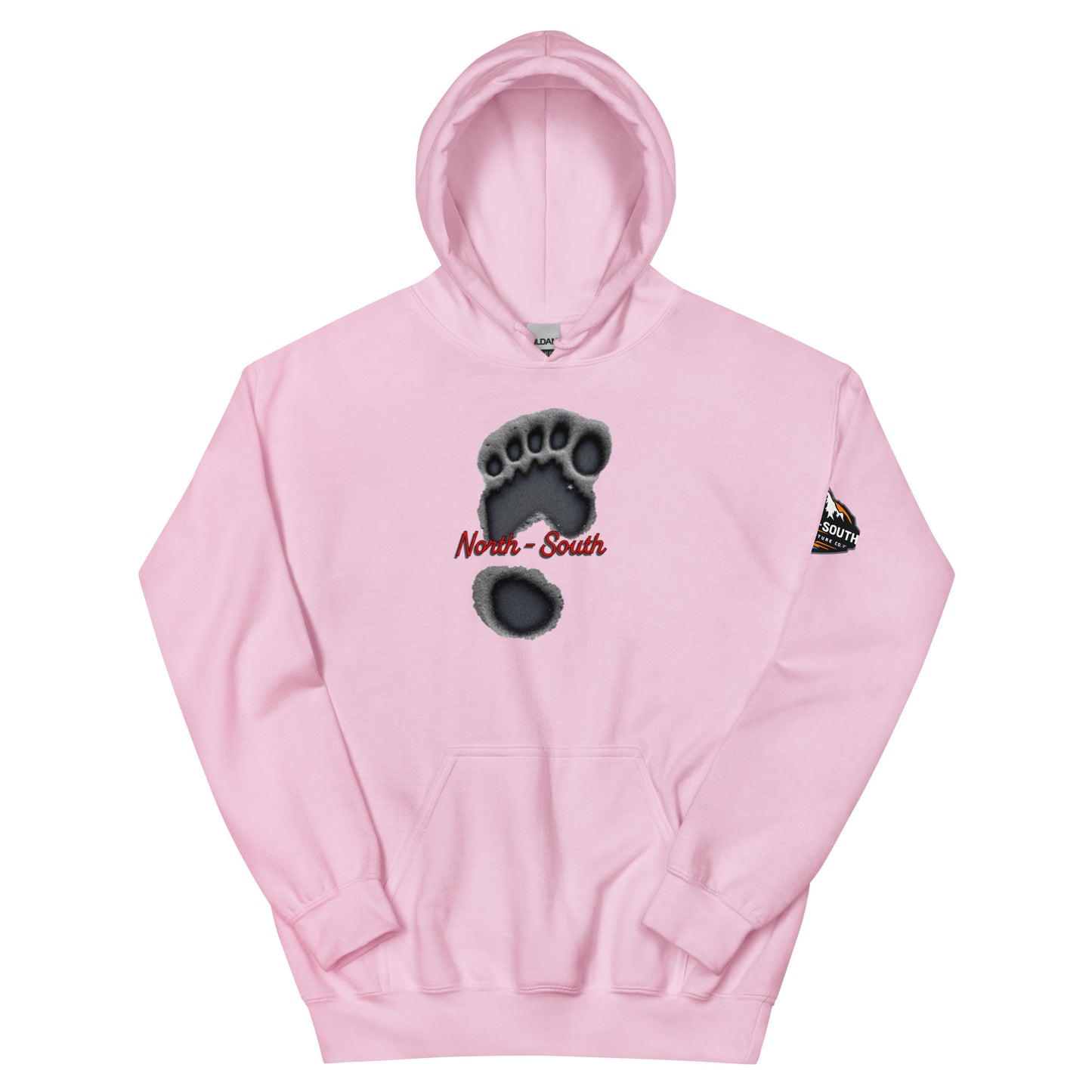 North-South Bigfoot Print Hoodie