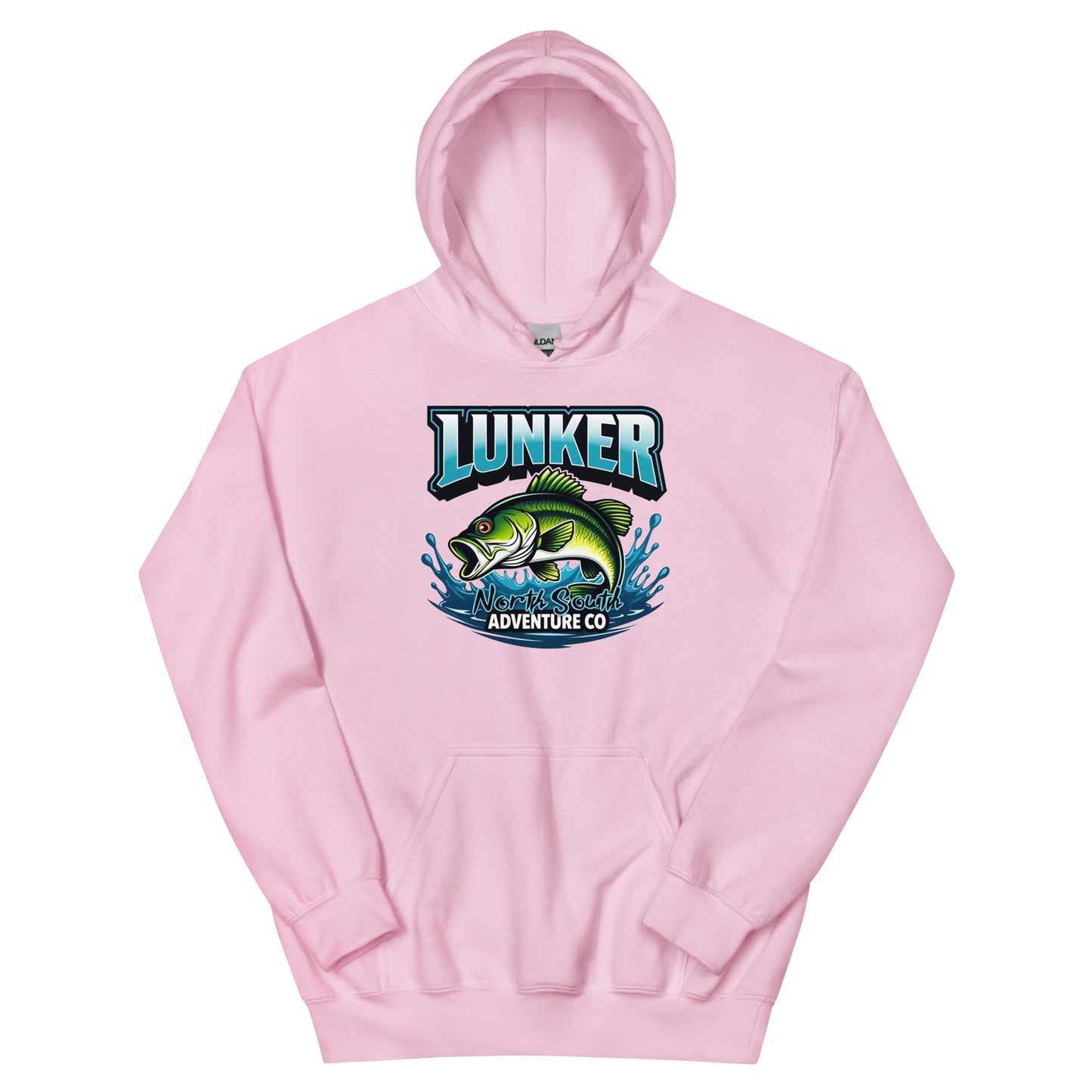 North-South Lunker Bass Fishing  Hoodie