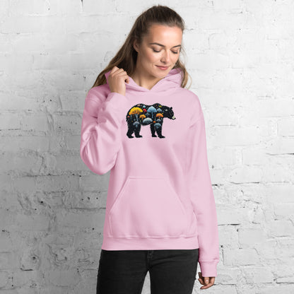 North-South Nature Bear Woman's Hoodie