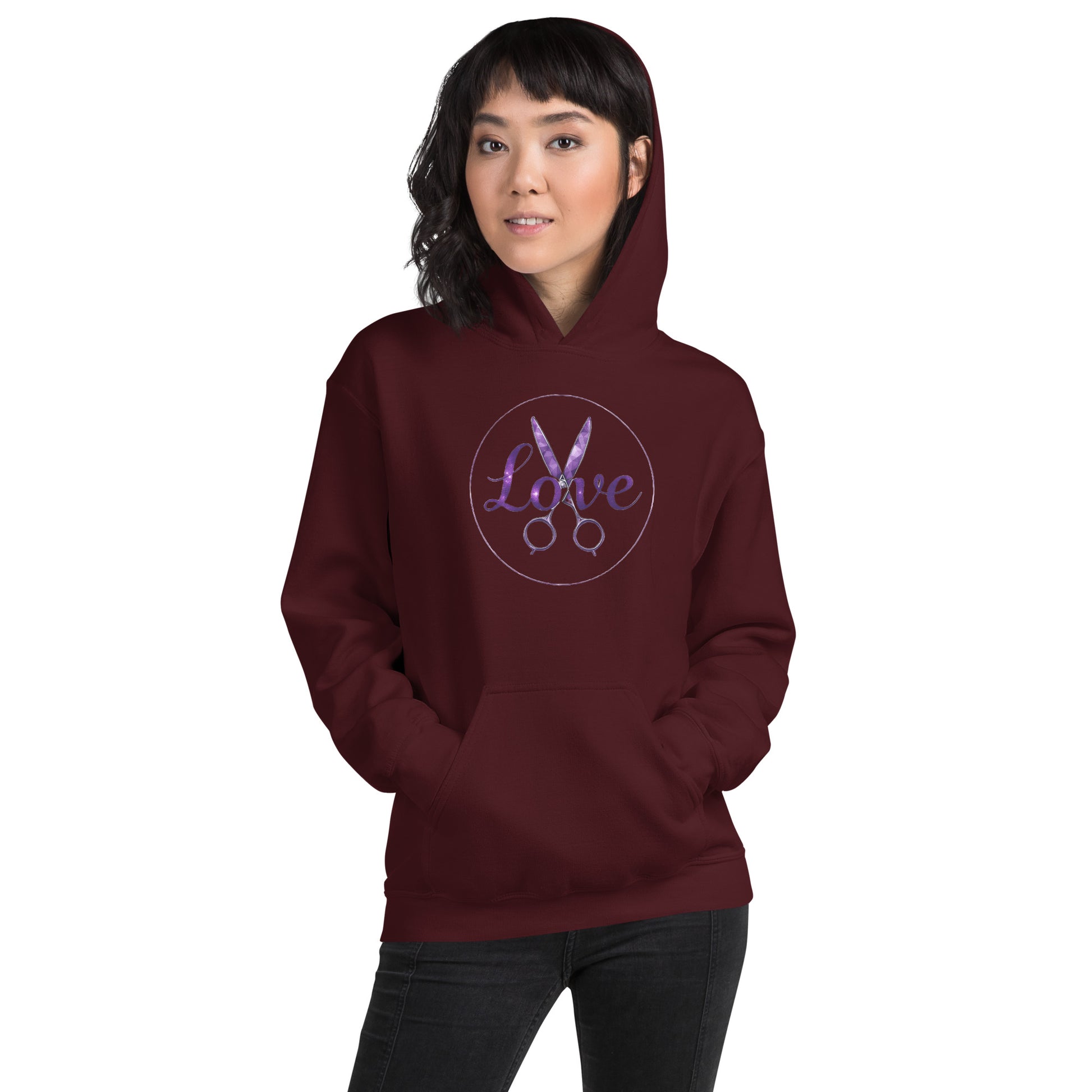 North-South Women's Scissor Love Woman's Hoodie